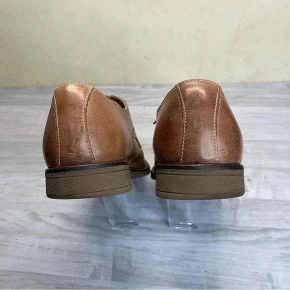 Bostonian Brown Leather Derby Wingtip Men’s Dress Shoes size 10.5M - Picture 4 of 12